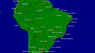 Brasilien Städte + Grenzen 1920x1080